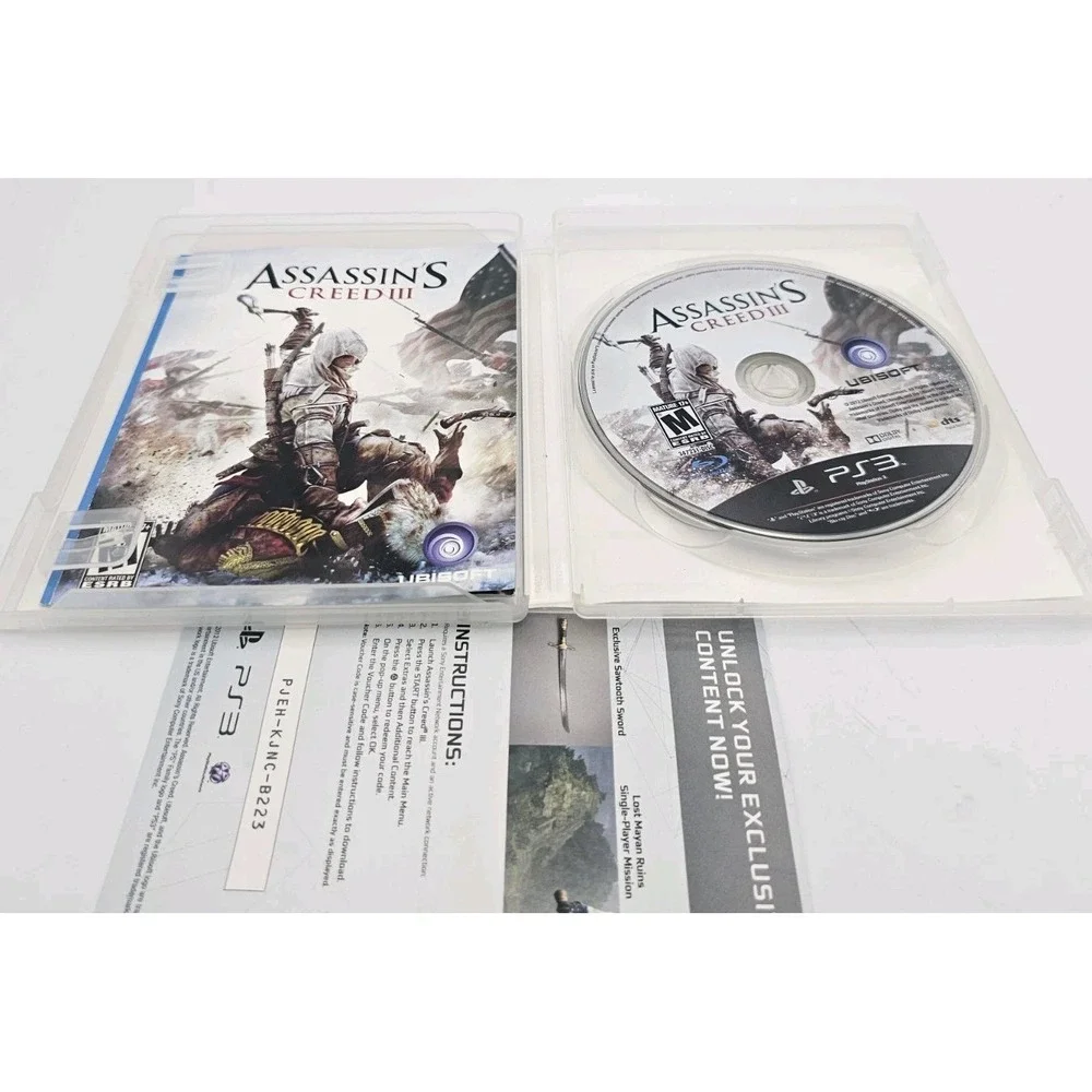 Assassin's Creed III PS3 Sony Playstation 3 Complete Game *Tested*